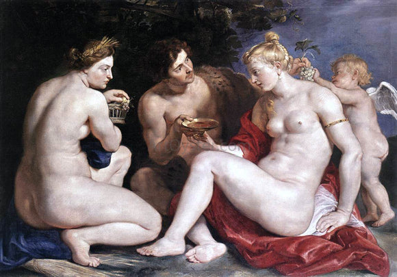  Peter Paul Rubens Venus, Cupid, Baccchus and Ceres - Canvas Art Print