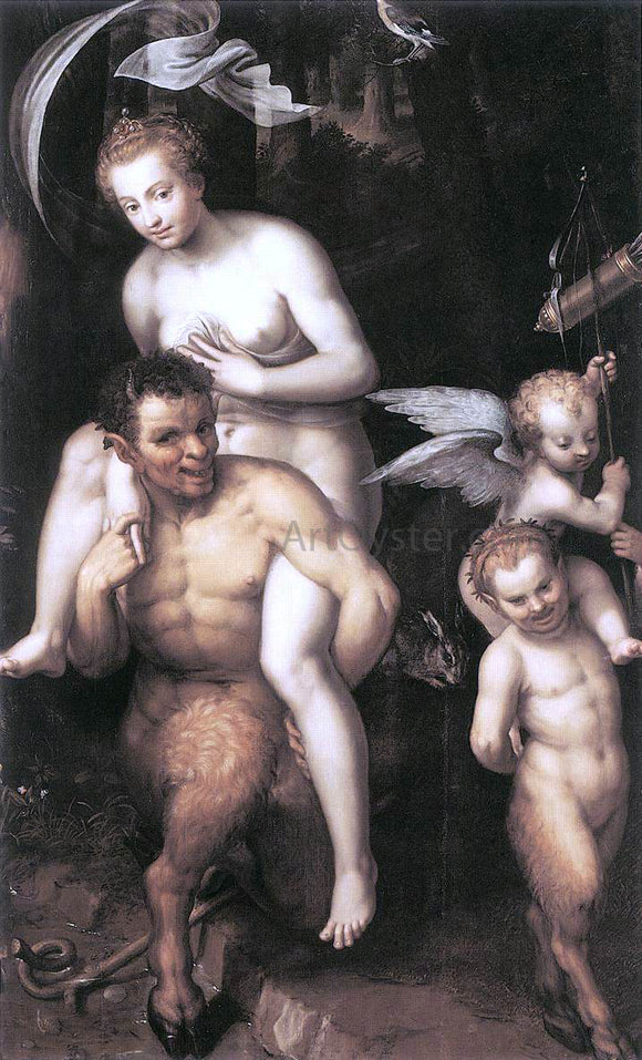  Dirck De Quade Van Ravesteyn Venus Riding a Satyr - Canvas Art Print