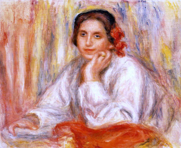  Pierre Auguste Renoir Vera Sertine Renoir - Canvas Art Print