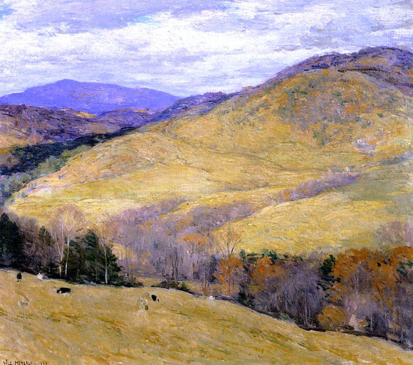  Willard Leroy Metcalf Vermont Hills, November - Canvas Art Print