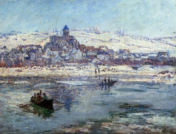  Claude Oscar Monet Vetheuil in Winter - Canvas Art Print