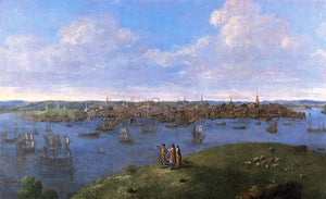  John Smibert View of Boston - Canvas Art Print