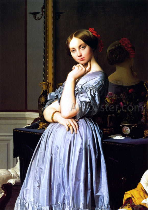  Jean-Auguste-Dominique Ingres Vicomtesse Louise-Albertine d'Hausonville - Canvas Art Print