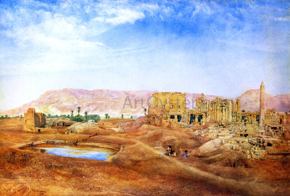  Henry Roderick Newman View at Karnak, Egypt - Canvas Art Print