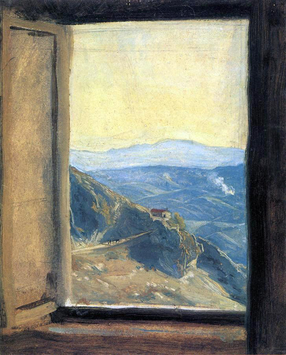  Friedrich Wasmann View from a Window - Canvas Art Print