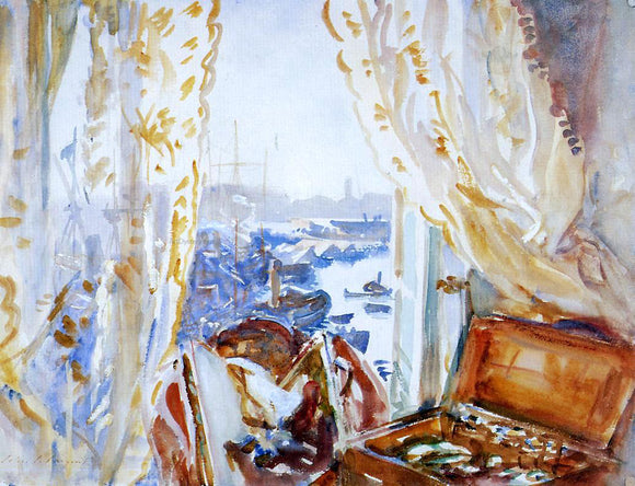  John Singer Sargent View from a Window, Genoa - Canvas Art Print