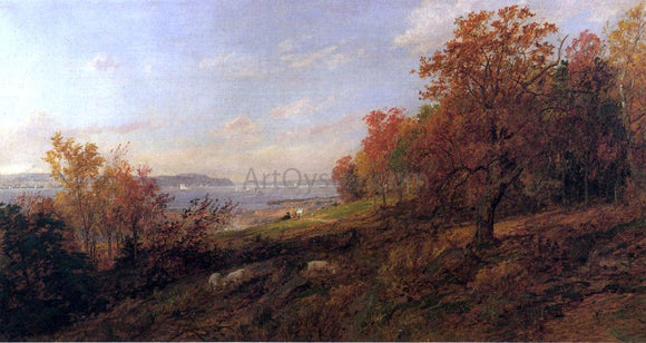  Jasper Francis Cropsey View from Hastings toward the Tappan Zee - Canvas Art Print