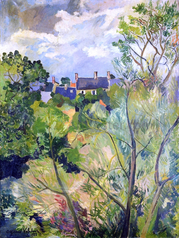  Suzanne Valadon View from My Window in Genets (Brittany) - Canvas Art Print