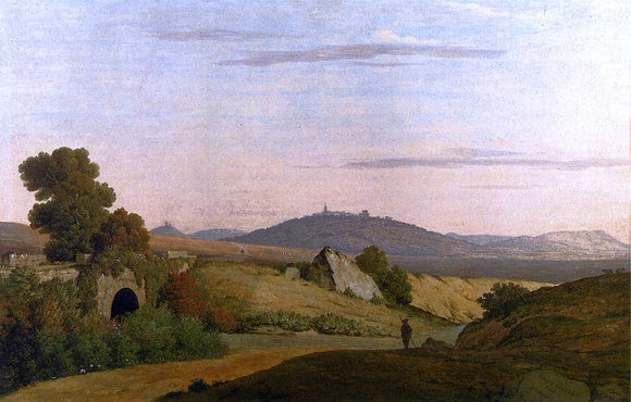  Thomas Jones View From Ponte Loreto, An Antique Bridge Near Nettuno - Canvas Art Print