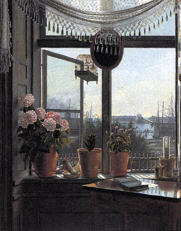  Martinus Rørbye View from the Artist's Window - Canvas Art Print