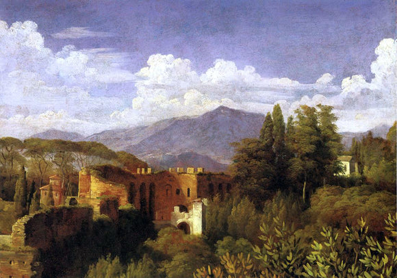  Francois-Edouard Picot View from the Villa Medici - Canvas Art Print