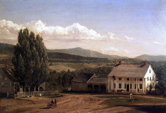  Frederic Edwin Church View in Pittsford, VT - Canvas Art Print