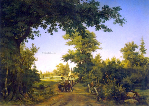  Ivan Ivanovich Shishkin View near Petersburg - Canvas Art Print