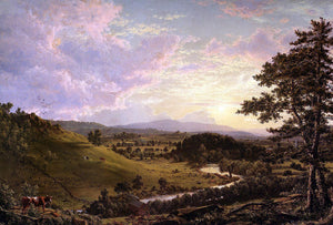  Frederic Edwin Church View near Stockbridge, Mass. - Canvas Art Print