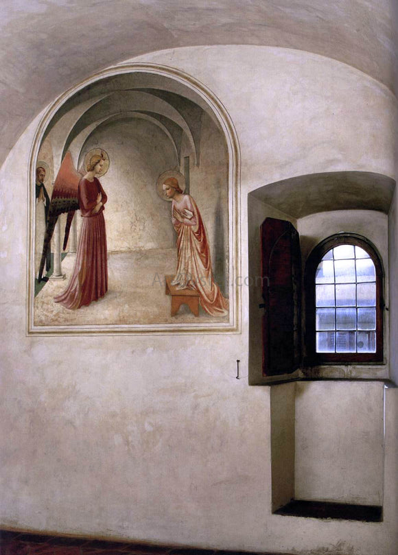  Fra Angelico View of a cell (Convento di San Marco, Florence) - Canvas Art Print