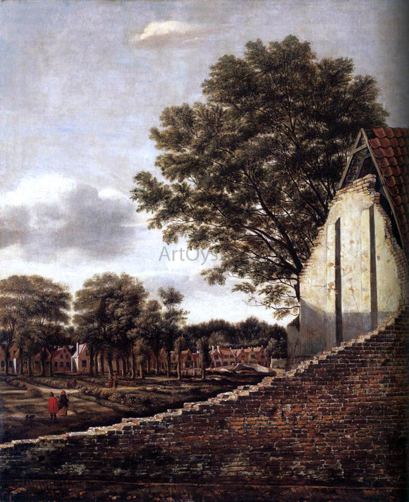 Daniel Vosmaer View of a Dutch Town - Canvas Art Print