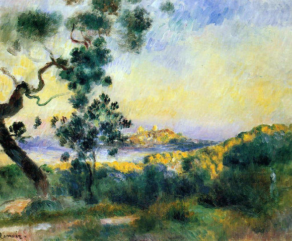  Pierre Auguste Renoir View of Antibes - Canvas Art Print