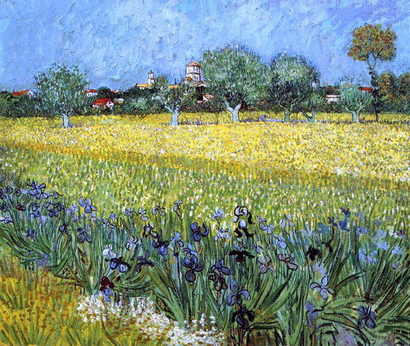 Vincent Van Gogh View of Arles with Irises - Canvas Art Print