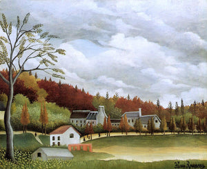  Henri Rousseau View of Bievre-sur-Gentilly - Canvas Art Print
