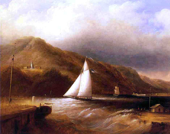  Edmund C Coates View of Caldwell's Landing - Canvas Art Print
