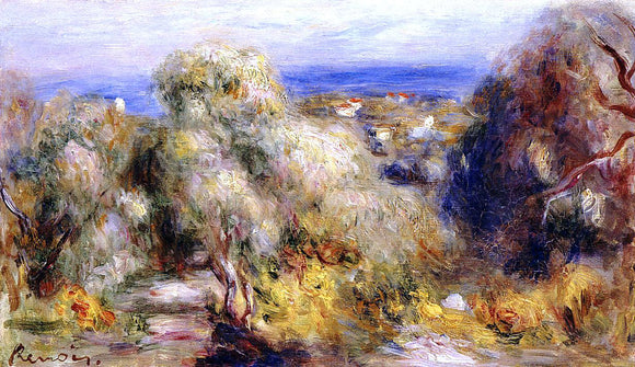  Pierre Auguste Renoir View of Cannet - Canvas Art Print