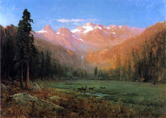  Thomas Hill View of Cascade Lake, near Tahoe - Canvas Art Print