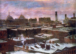  Julian Onderdonk View of City Rooftops in Winter - Canvas Art Print