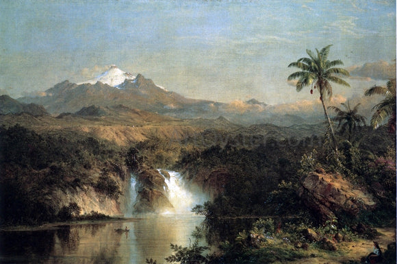  Frederic Edwin Church View of Cotopaxi - Canvas Art Print