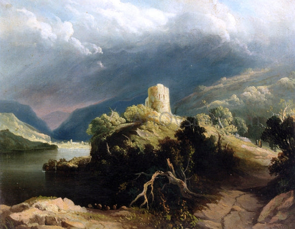  John Martin View of Dolbadern Castle, North Wales - Canvas Art Print