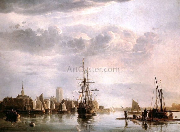  Aelbert Cuyp View of Dordrecht - Canvas Art Print