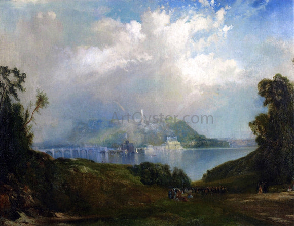  Thomas Moran View of Fairmont Waterworks, Philadelphia - Canvas Art Print