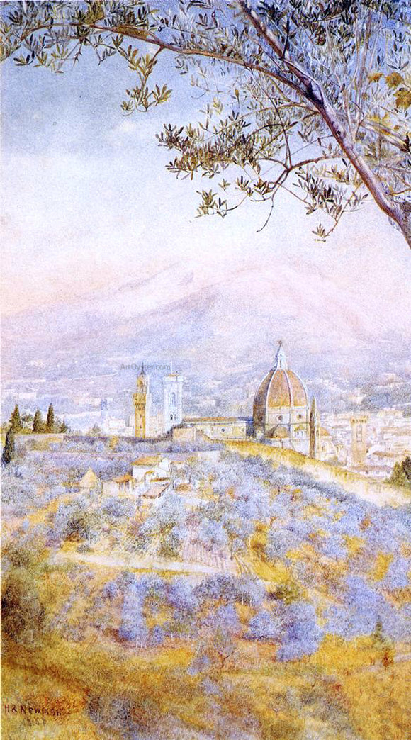  Henry Roderick Newman View of Florence from the East - Canvas Art Print