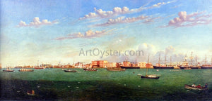  William Aiken Walker View of Galveston Harbor - Canvas Art Print