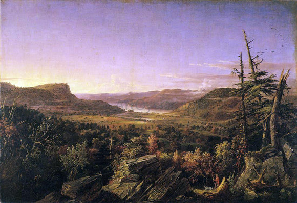  Jasper Francis Cropsey View of Greenwood Lake, New Jersey - Canvas Art Print