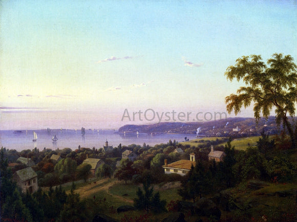 Mauritz F. H. De Haas View of Irvington Looking toward Tarrytown, New York - Canvas Art Print