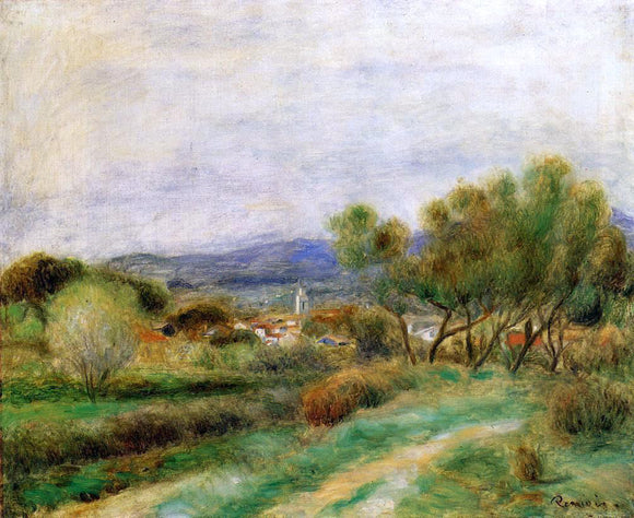  Pierre Auguste Renoir View of La Sayne - Canvas Art Print