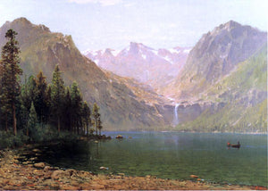  Thomas Hill View of Lake Tahoe, Looking Across Emerald Bay - Canvas Art Print