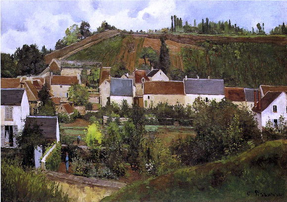  Camille Pissarro View of l'Hermitage, Jallais Hills, Pontoise - Canvas Art Print