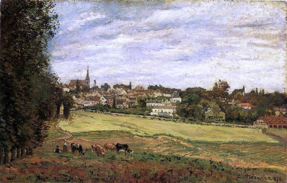  Camille Pissarro View of Marly-le-Roi - Canvas Art Print