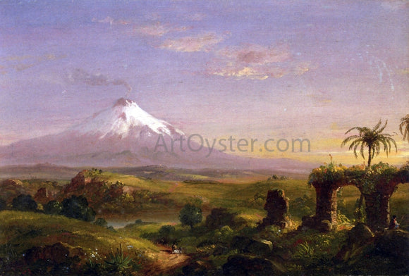  Thomas Cole View of Mount Etna - Canvas Art Print