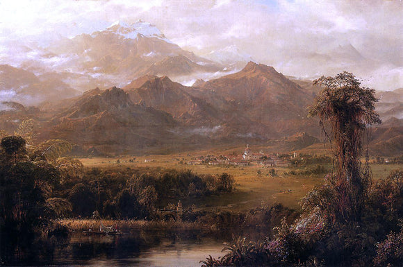  Norton Bush View of Mountains in Ecuador (also known as A Tropical Morning) - Canvas Art Print