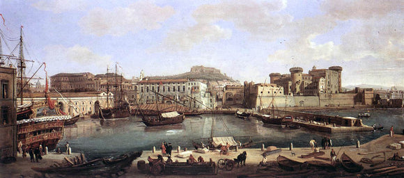  Caspar Andriaans Van Wittel View of Naples - Canvas Art Print
