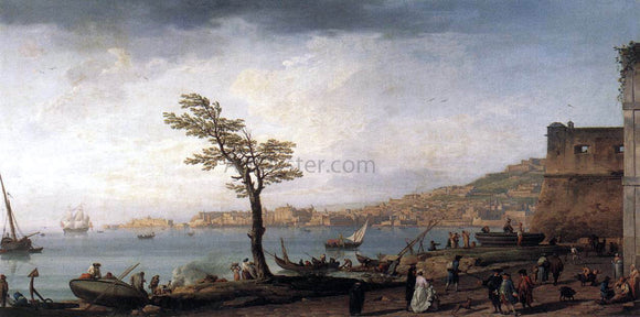  Claude-Joseph Vernet View of Naples - Canvas Art Print