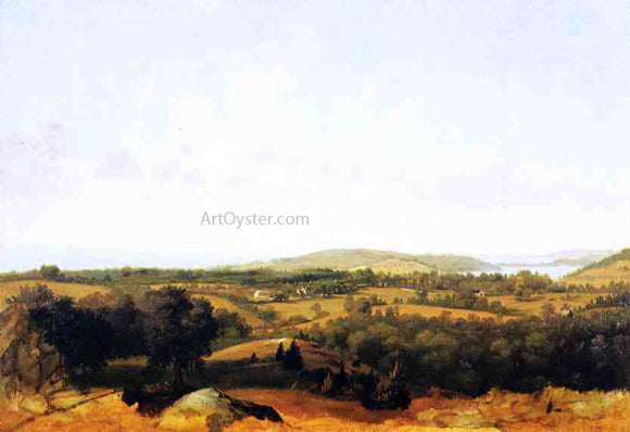  David Johnson View of Narragansett Bay near Warwick, Rhode Island - Canvas Art Print