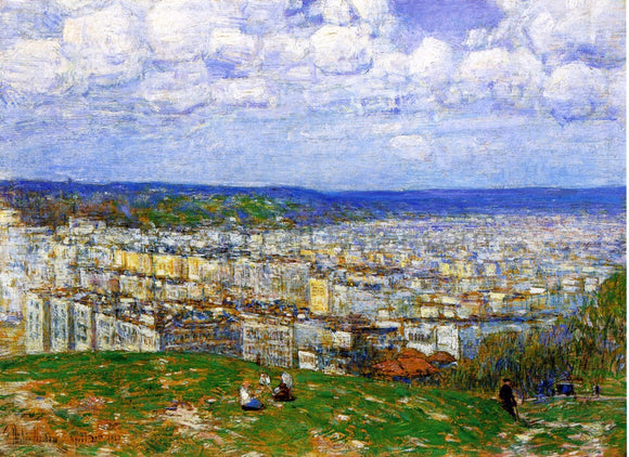  Frederick Childe Hassam View of New York from the Top of Fort George - Canvas Art Print