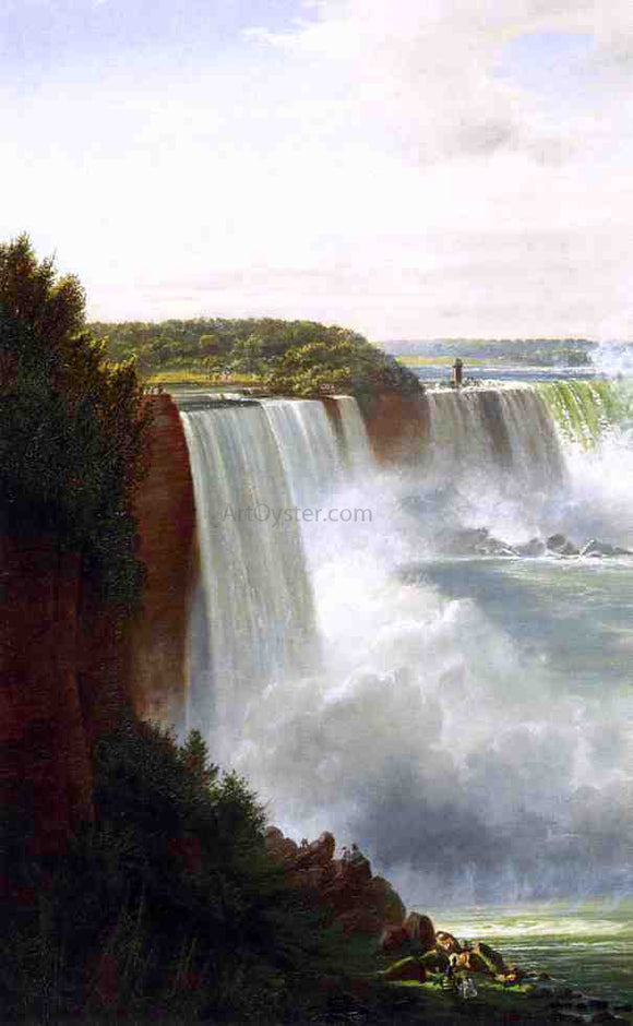  Ferdinand Richardt View of Niagara Falls - Canvas Art Print