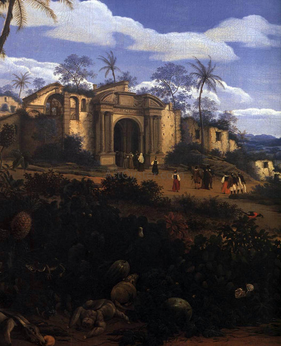  Frans Post View of Olinda, Brazil (detail) - Canvas Art Print