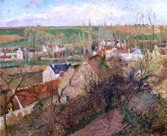  Camille Pissarro View of Osny near Pontoise - Canvas Art Print