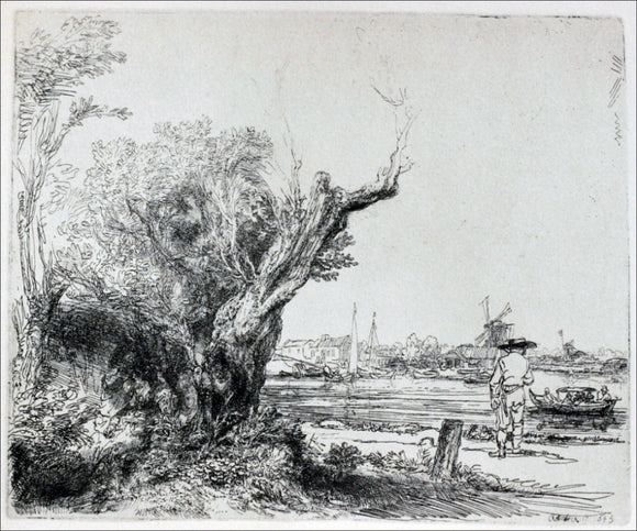  Rembrandt Van Rijn View of Ovmal near Amsterdam - Canvas Art Print