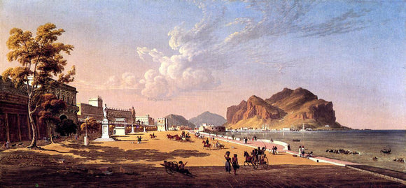  Robert Salmon View of Palermo - Canvas Art Print